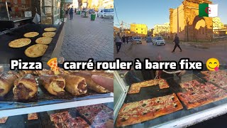 Cherchell Tipaza Pizza 🍕fourré carré rouler à barre fixe 😋 [upl. by Skardol796]