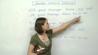 Genderinclusive Language  How to avoid sexism [upl. by Ecirtaed]