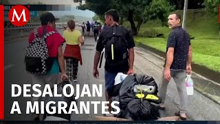 Comunidad de migrantes venezolanos son desalojados tras denuncias de vecinos en Chiapas [upl. by Ellevart]