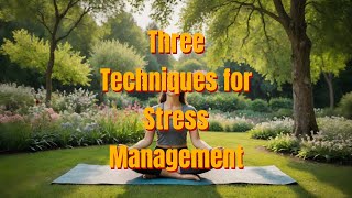 Three Techniques for Stress Management [upl. by Maitund633]