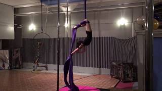 Aerial Silks Performance  quotRainbowquot by Sia [upl. by Bissell]