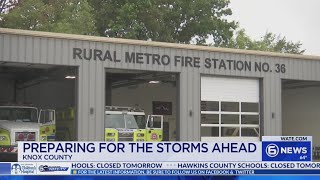 Knox County Rural Metro preps for emergency calls due to storms [upl. by Yslehc]