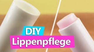 DIY Lippenpflege selber machen  Pflegestift färben amp befüllen super einfach  Ferien Idee [upl. by Adnilra]