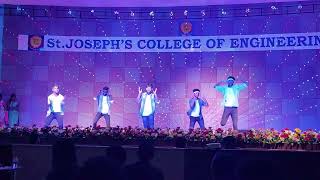 Boys Dance 🔥 College Day  StJosephs College of Engineering  2024 [upl. by Lecram]