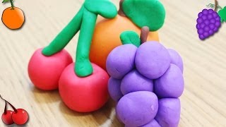 How to Make Popular Playdough Fruits by Hooplakidz How To [upl. by Ahtnama]