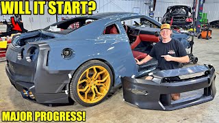 Rebuilding A Wrecked 2024 Nissan GTR Part 6 [upl. by Aleen]