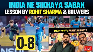 India give cricketing lesson to clueless Pakistan absolute dominance by Rohit Sharma bolwers [upl. by Nipha469]