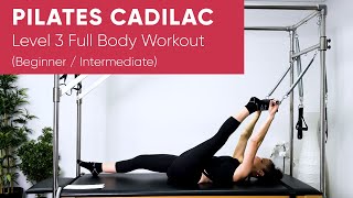 Pilates Workout  Cadillac Trapeze Table  Full Body 60min  Level 3 Beginner  Intermediate [upl. by Uoliram791]