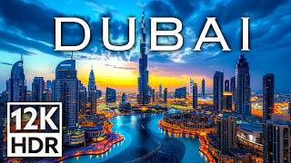 Dubai 12K Video Ultra HD  Dolby Vision HDR  UAE Drone View  2024 [upl. by Ahsiekit224]