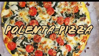 Polenta  Pizza mit Spinat und Tomaten  Palenta Pizza sa Spanaćem i Paradajzom [upl. by Elleinahc]