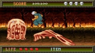 Splatterhouse 1 Arcade Gameplay Playthrough longplay [upl. by Attinahs]