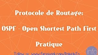 Protocole de Routage  OSPF  Pratique [upl. by Aicirtak]