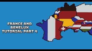 Benelux Countries And France  World Flag Map Tutorial Part 4 Minecraft Small Scale [upl. by Nahgaem]