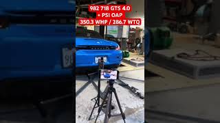 982 718 Boxster GTS 40 with PSI OAP OverAxle Pipe Dyno  3503 WHP 7200 amp 2867 WTQ 5500 [upl. by Zednanreh]