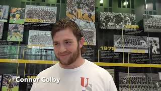 Iowa QB OL Interviews 41124 [upl. by Marika545]