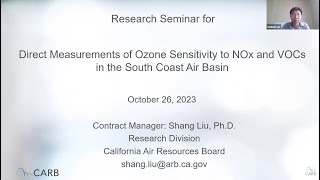 Research Seminar Ozone Air Quality in the South Coast Air Basin [upl. by Voe]