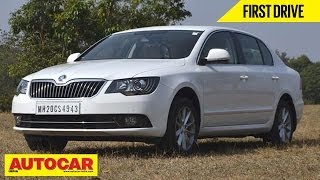 2014 Skoda Superb Facelift  First Drive  Autocar India [upl. by Andras]