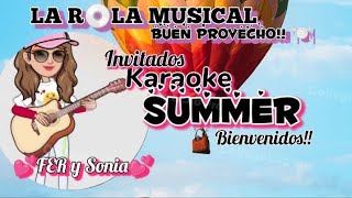 BUEN PROVECHO 🤩 CON KARAOKE SUMMER [upl. by Kolk852]