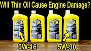 Will Thin Motor Oil Cause Engine Damage Lets Settle This [upl. by Jew787]