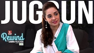 Gunah star JuggunKazim Talks How Her Child Gave A New Life  Rewind with Samina Peerzada [upl. by Yanahc]