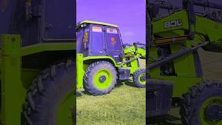 Green Colour JCB BACKHOE LOADER 4x4 New jcb sujal13 jcbvideo sujalahamed NH208A Jcb video [upl. by Ynatsyd]