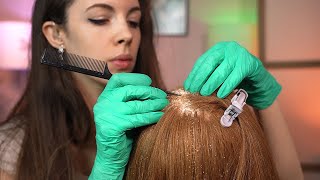 ASMR  Extremely Satisfying Dandruff Removal amp Scalp Check w Bad results not real [upl. by Bonar139]