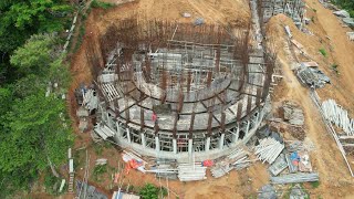 COLUMBARIUM UPDATES UNDER CONSTRUCTION IN TAYTAY VAULTS AT ST ThERESE ALMOST SOLD OUT [upl. by Anilyx]