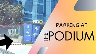 Parking at The Podium Mall in Ortigas [upl. by Roselin]