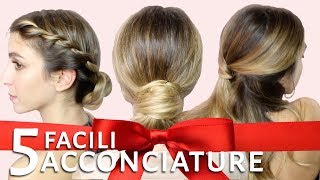 HOW TO ACCONCIATURE FACILI E VELOCI PER LE FESTE con STYLISTA  LaRetrò [upl. by Ellinehc267]