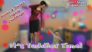 The Sims 4 Herbs and Spices Challenge Gen 1 Ep 4Its Toddler Time [upl. by Ettennat]