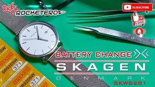 HOW TO CHANGE BATTERY FOR SKAGEN WATCH [upl. by Zehcnas]