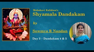 Navratri Day 3  Shyamala Dhandakam 4 amp 5  Dussera  Kalidasa [upl. by Adia]