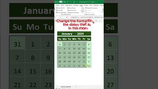 Dynamic Calendar in Excel [upl. by Inafets407]