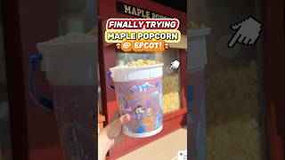 FINALLY Trying This Disney Snack 😮🍿 Is Epcot Maple Popcorn WORTH IT [upl. by Yekcaj589]