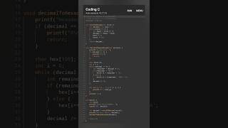 Octal to Hexadecimal amp Decimal Code Converter in CProgramming octaltohexadecimal beginners code [upl. by Nnaes]