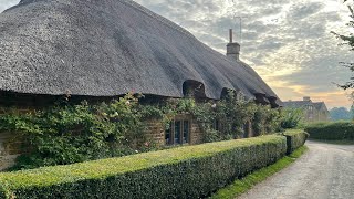 COTSWOLDS ENGLAND Early Morning WALK Through a Thatched Village [upl. by Rozanna]