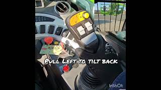 How to use Merlo Telehandler Captive Joystick Hydraulic Controls [upl. by Aisile]