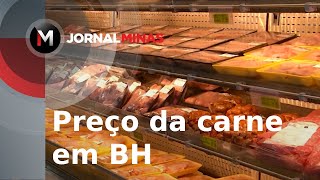 Preço da carne em BH  Jornal Minas [upl. by Rimisac]