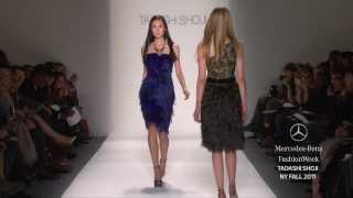 Tadashi Shoji FALL 2011 COLLECTION MERCEDESBENZ FASHION WEEK [upl. by Wattenberg327]