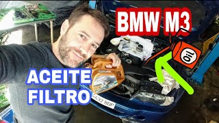 BMW M3 E46 🛠️CAMBIAR ACEITE Y FILTRO FÁCIL💡TUTORIAL PASO A PASO🔩 Oil change S54 [upl. by Ferino]