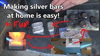 How I make my SILVER BARS and ROUNDS at home [upl. by Stacey]