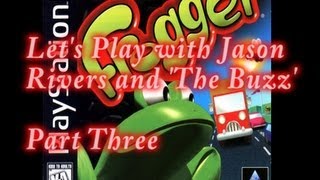 Frogger PS1 Lets Play With Jason Rivers and The Buzz Part Three [upl. by Sesiom969]