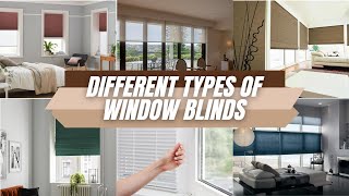 Different Types Of Window Blinds  Guide 2024 [upl. by Aileahcim]