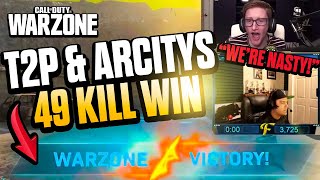 INSANE 49K WIN WITH T2P amp ARCITYS WARZONE GAMEPLAY [upl. by Rein417]