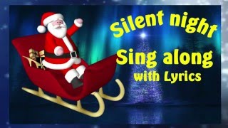 Silent Night  Sing along with Lyrics  Songs for kids [upl. by Omiseno]