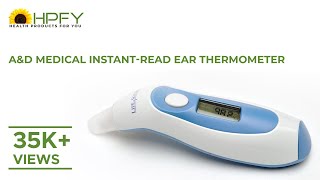 AampD Medical InstantRead Ear Thermometer [upl. by Adev950]