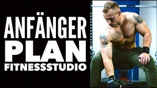 Trainingsplan für Anfänger im Fitnessstudio I Muskelaufbau und Fettabbau I Ganzkörpertraining [upl. by Nojel276]