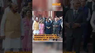 Maldives President Mohamed Muizzu Visits The Taj Mahal During His India Tour [upl. by Seravat315]