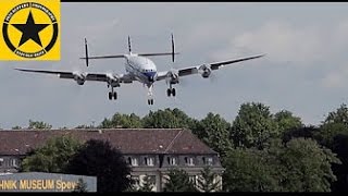 Super Constellation Landing in Speyer with strong Crosswind [upl. by Asila102]