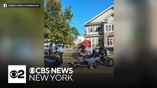 Video shows state police confronting dirt bike riders in Wappingers Falls [upl. by Willie]